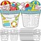40-Piece Color Your Own Summer Bucket List Poster Kit | DIY Coloring Activity for End of School Year, Beach & Pool Art Party Supplies, Home Classroom Favors